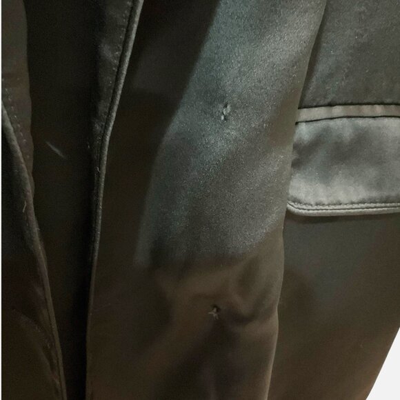 Silk Laundry Blazer Relaxed Lightweight Green Size Small *READ FLAW* - Picture 8 of 10